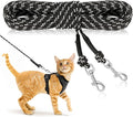 Rypet Reflective Cat Long Leash - 50 FT Escape Proof Walking Leads Yard Long Lead Durable Safe Personalized Extender Leash Traning Play Outdoor for Kitten, Puppy, Rabbit and Small Animals