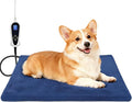 Bestio Dog Heating pad 28×18 in Waterproof Heating Pad for Dogs Adjustable Thermostat (1-24 Hours) and Chew Resistant Steel Cord- Blue