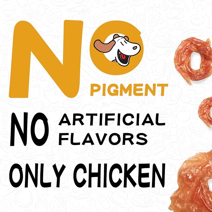 PAWUP Chicken Jerky Dog Treats, Natural Dog Chicken Jerky Treats w/Taurine, Training Treats, 12.5 oz