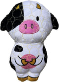 Bite Force -Durable & Strong Dog Toy Cow with Squeaker, Kevlar-Reinforced for Aggressive Chewers for Small Medium Large Dogs - Green.