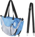 Adjustable Cat Bathing Bag Anti-Bite & Anti-Scratch Bath Washing Mesh Grooming Bag Shoulder Pet Carrier Hands-Free Bag for Small Cats