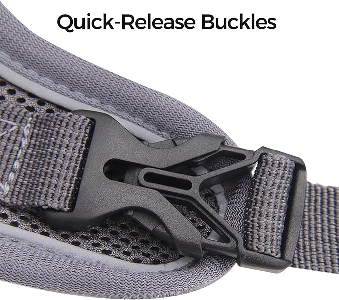 Cat Harness and Leash Set Escape Proof Tactical Small Kitten Harness Emotional Support Cat Vest, Grey, S