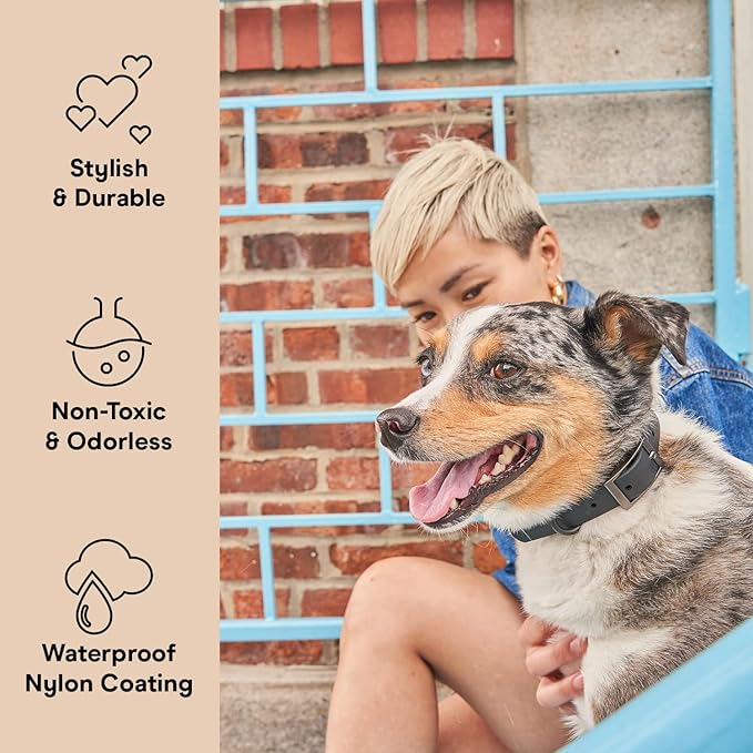 Wild One Dog Collar, The Original Easy-Clean, All Weather Flex-Poly Strap with Metal, Durable, Dirt and Odor Resistant, Size XS, Black