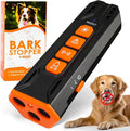 NEEDIT Dog Bark Deterrent Device to Stop Own or Neighbor’s Dog Barking, Biting & Fighting with Long Range – Rechargeable Ultrasonic Portable Anti Barking Device with 3X Sonic Emitters & Flash (Black)