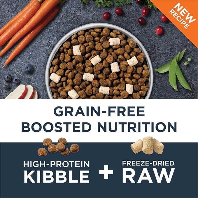 Instinct Raw Boost Small Breed, Natural Dry Dog Food with Freeze Dried Pieces, High Protein, Grain Free Recipe - Real Beef, 3.5 lb. Bag