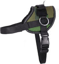 Bark Appeal Green Camo No-Pull Dog Harness for Small to Medium Sized Pets – Adjustable, Reflective Vest with 3 Leash Clips for Added Control, Easy Walks & Training – Medium