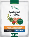 Nutro Natural Choice Chicken & Brown Rice Large Breed Senior Dog Food Dry Recipe, 30 lb. Bag