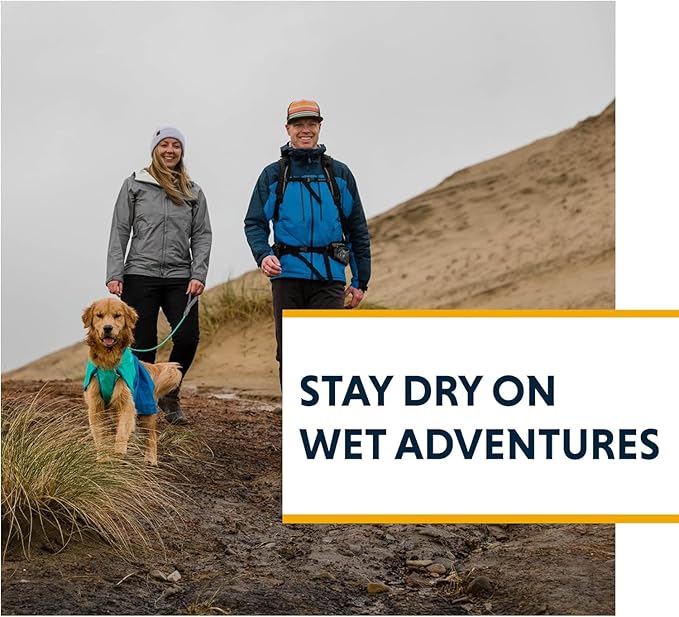 Ruffwear, Sun Shower Dog Raincoat, All-Weather Jacket, Waterproof, Windproof & Lightweight, Earth Brown, X-Small