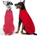 KYEESE 2Pack Dog Sweater Warm Dog Sweaters for Medium Dogs Girl Turtleneck Pet Coat Warm Lightweight Dogs Clothes Soft Pets Fleece Sweater Comfy Sleeveless Doggie Sweatshirt Red,2XL