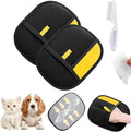 SMORBRID Magic Brush Pet Hair Remover, Electrostatic Pet Hair Removal Glove for Cats & Dogs Hair Remover for Couch, Furniture, Carpet, Curtain, Upgraded Animal Fur Removal Tool Cat Grooming Gloves
