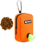 COOWONE Small Dog Treat Bag, Portable Dog Treat Bag for Leash with Clip, Puppy Training Bags Built in Poop Bag Dispenser, Pocket Sized Dog Treats Pouch, Doggie Snack Rewards Bag, Dog Treat Carrier