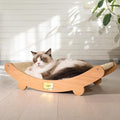 CHEERHOME PETS Sisal Cat Scratcher Bed for Indoor Cats Hammock for Scratching Pad Cat Chair Nartural Sisal Scratch Post for Large Cats Scratcher Lounge, Wooden Cat Furniture(Large)