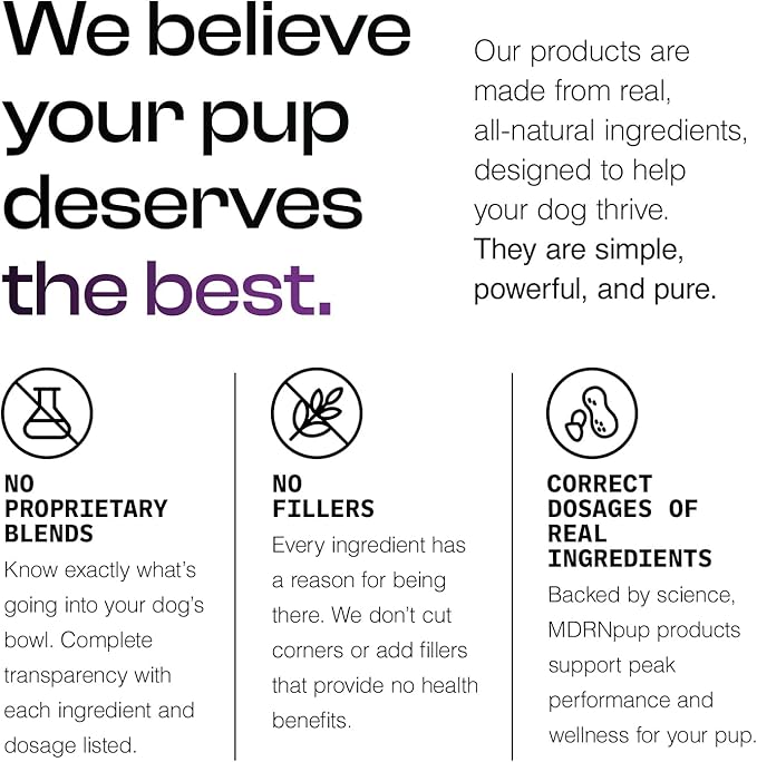 MDRNpup® Unique Dog Treats, Human Grade and All-Natural, Only Five Ingredients, High Protein - Amino Acids, Nothing Artificial, Soft Baked in The USA (13.2 Ounce, Veggie Protein Blend)