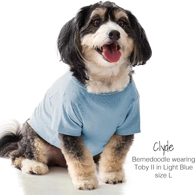 Toby II - The Perfect Tee, 3 Pack Short Sleeve Pet T-Shirt 100% Organic Cotton Tees Clothes for Small, Medium, Large Dogs, Navy Camo, XX-Large