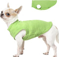 Dog Sweater Fleece Vest - Green, XS - Stretchable Sleeveless | Warm Lightweight Sweatershirt, Pullover Design for Puppy,Chihuahua Clothes,Winter Warm Pet Shirt