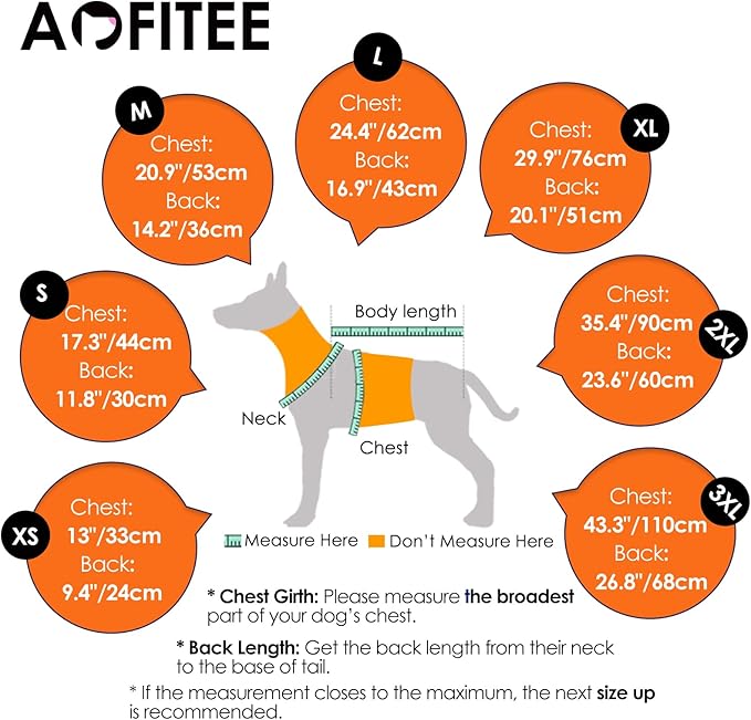 AOFITEE Dog Coat, Warm Dog Winter Coat for Small Dogs, Reflective Turtleneck Dogs Jacket with Harness Built in, Waterproof Windproof Pet Fleece Vest Snow Jacket for Cold Weather, Orange S