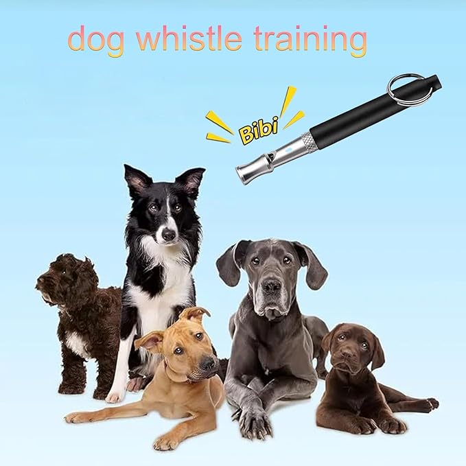 2 Pack Dog Whistle - Adjustable Ultrasonic Silent Dog Training Whistle for Effective Bark Control, Professional Recall and Training, Includes Lanyard