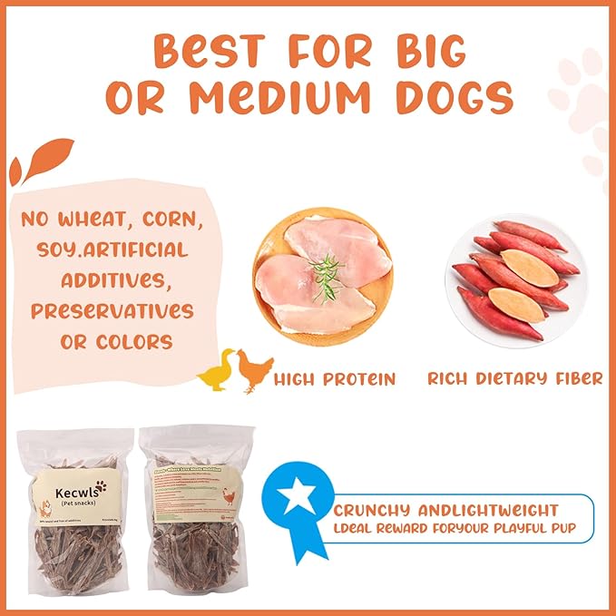 Tasty Treat – Healthy Reward Pet Snack, High Protein & Low Fat Puppy Favorite, Daily Training Aid with Crispy Texture (16 Ounces, Duck)