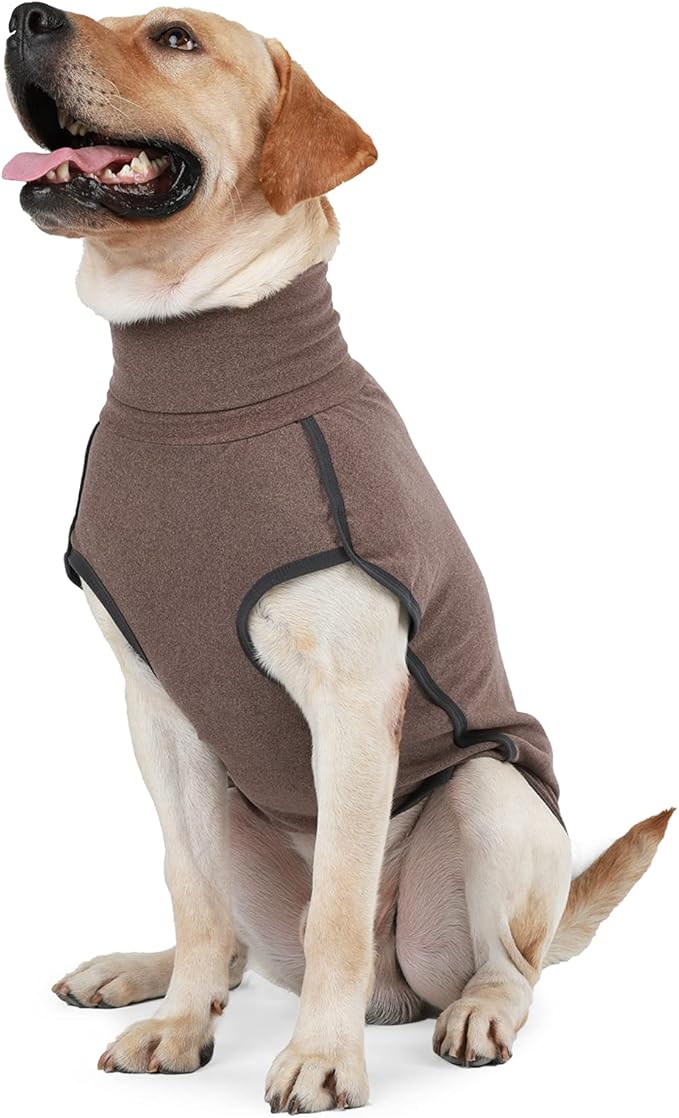 Dog Sweater Pullover Cold Weather Vest for Dogs Dog Sweatshirt & Jacket for Indoor and Outdoor Use (XXX-Large, Brown)