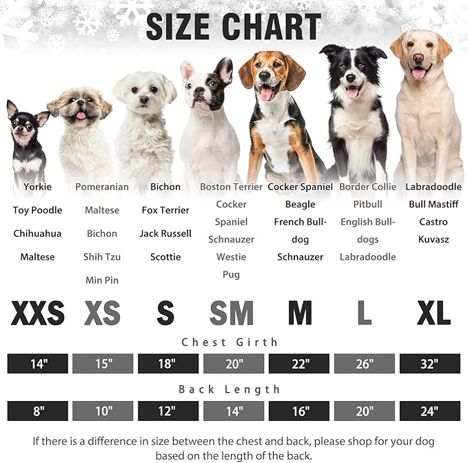 SCENEREAL Dog Pajamas for Small Medium Large Dogs Soft Pet Sweater Clothes Warm Puppy Onesie Outfits for Doggie Winter Christmas - Dog Jammies Pjs