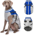 Dog Winter Coat with Harness, Dog Jacket, Pet Clothes with Zipper on Back, Waterproof Windproof Warm Vest, Reflective Cold Weather Coats, for Small Medium Large Dogs, Thick, Blue, XL