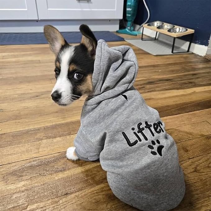Personalized Name Dog Hoodie, Custom Pet Name Hoodies, Customized Pet Clothes Warm Winter Outfit for Dogs, Gift for Dog Lovers