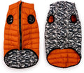 Winchester Pet Premium Reversible Dog Puffer Vest, Black, Extra Large