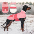 KYEESE Dog Coat Warm Pets Clothes for Cold Weather Waterproof Dog Coats for Large Dogs Soft Pet Sweater with Leash Hole Thick Pet Winter Puffer Coat with Pocket Windproof Dogs Jacket with Fleece Lined