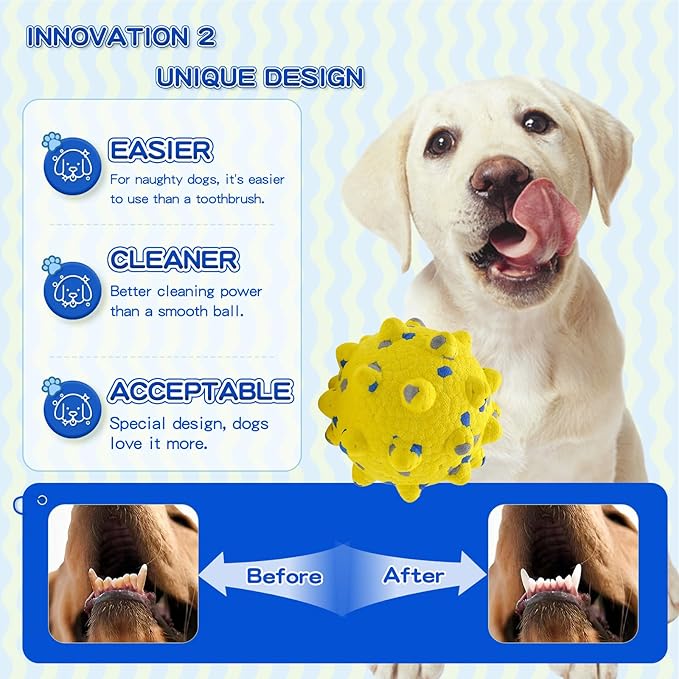 2 Pcs Tough ETPU Dog Balls for Aggressive Chewers - Bouncy, Interactive Floating Chew Toys for Fetch & Water Play with Small Medium Dogs