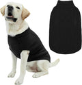Mihachi Turtleneck Dog Sweater - Winter Coat Apparel Classic Cable Knit Clothes with Leash Hole for Cold Weather, Ideal Gift for Pet in New Year Black Medium