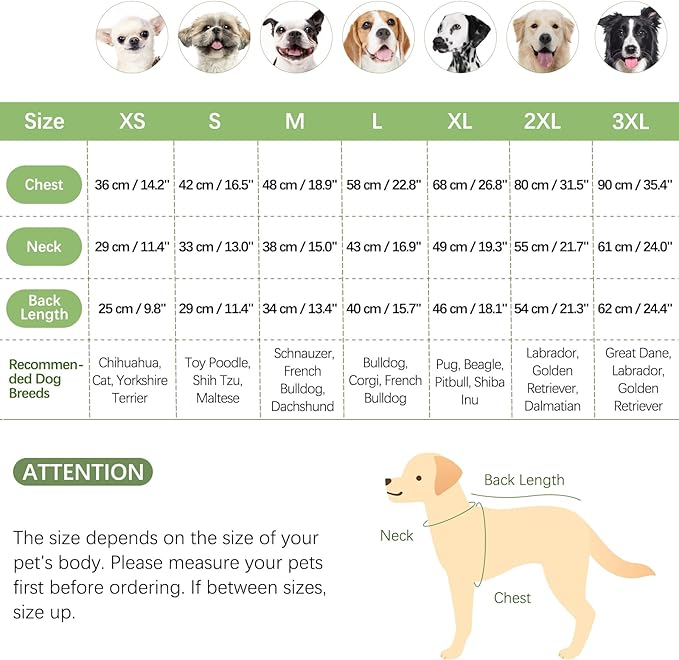 BRKURLEG Dog Sweater Warm Soft Fleece Dogs Sweaters, Turtleneck Sweatshirt for Small Medium Large Dogs, Dog Winter Coat, Christmas Pet Jacket with Zipper Cold Weather Coat (Green, XS)