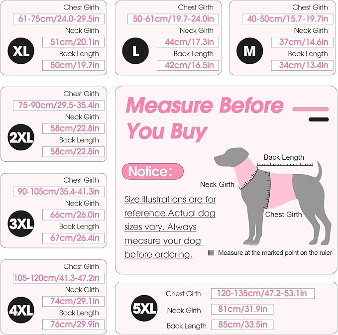 Medium Dog Coat, Warm Dog Winter Jacket, Waterproof Dogs Snowsuit with Foldable High Collar, Reflective Strips, Leash Hole, and Adjustable Hook & Loop Closure - Ideal for Cold Weather - Pink M