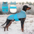 KYEESE Dog Coat Soft Pet Sweater with Leash Hole Thick Pet Winter Puffer Coat with Pocket Windproof Dogs Jacket with Fleece Lined Warm Pets Clothes for Cold Weather Waterproof Dog Coats for Large Dogs