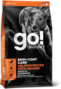 Go! Solutions Skin + Coat Care, Dry Dog Food, Salmon Recipe with Grains, 3.5 lb Bag
