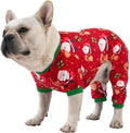 CuteBone Small Dogs Christmas Outfit Soft Puppy Onesies Pjs Dog Pajamas Pet Coat Cat Apparel Comfy Doggie Jumpsuit Bodysuit for All Seasons P135M