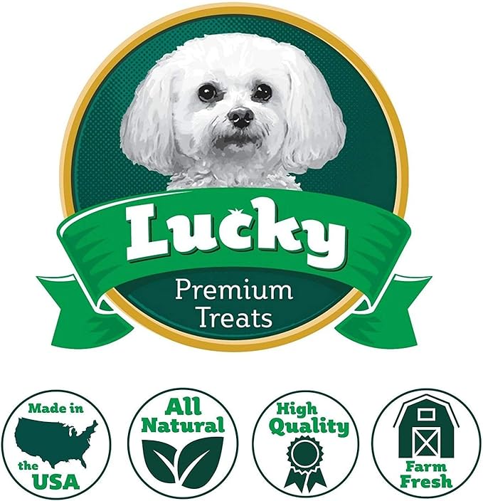 Lucky Premium Treats Lucky Shorty Slims - Sweet Potato and Chicken Jerky Dog Treats, Crunchy Dog Chew Sticks with Real Chicken and Sweet Potato for Small to Large Dogs (29 Count)