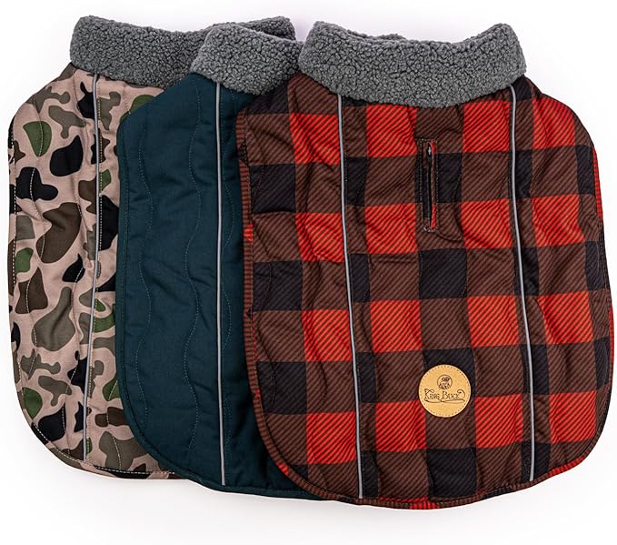 King Buck After-Hunt Quilted Sherpa Jacket, Buffalo Red, S/M