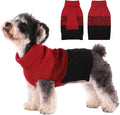 ASENKU Warm Dog Sweater for Small Medium Dogs,Pet Sweaters for Fall Winter Dog Clothing,Thicked Pullover Puppy Cat Turtleneck Sweater for Doggie Chihuahua Clothing