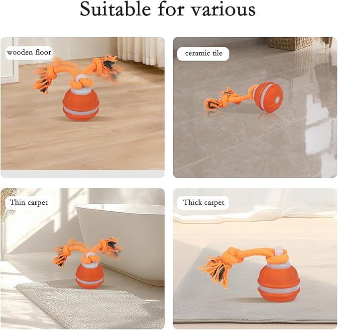 Interactive Dog Toys for Small Dogs,Peppy Pet Ball for Dogs,Puppy Toys,Active Rolling Dog Ball,Dog Toys to Keep Them Busy for Daily Training