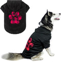 KOOLTAIL Plaid Dog Hoodie Pet Clothes Sweater with Hat and Pocket for Small Medium Large Size Dogs, Soft Winter Warm Dog Cold Weather Coat, Fleece Fall Dog Hooded Sweatshirt for Puppy Cats, Black XL