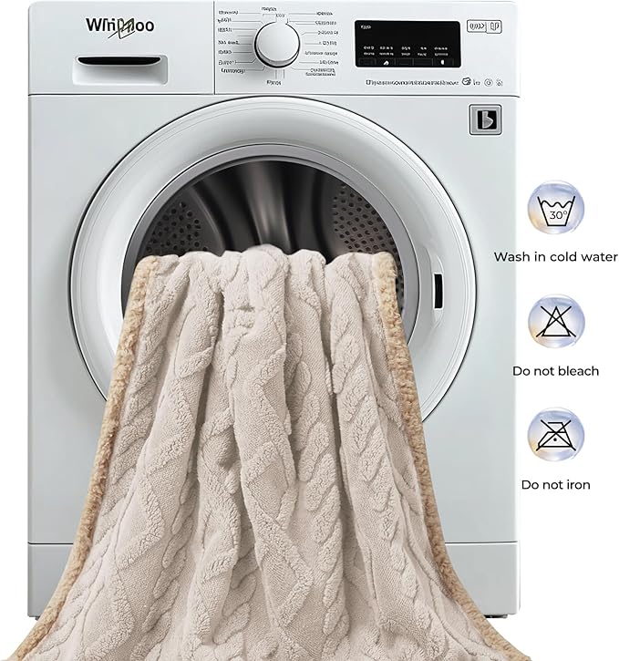Waterproof Pet Blanket, Liquid Pee Proof Dog Blankets for Sofa Bed Couch, Reversible Sherpa Fleece Furniture Protector Cover for Small Medium Large Dogs Cats,Beige-Thicken Small（40" x 28"）