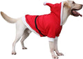 Santa Claus Father Christmas Costumes Clothes for Extra Large Dogs Hoodies Labrador Rottweiler Great Dane, Red, 4X-Large