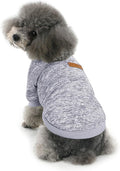 Idepet Pet Dog Classic Sweater, Soft Fleece Coat for Small,Medium Dog,Warm Pet Dog Cat Clothes,Soft Puppy Customes 2 Color (XXL, Grey)