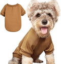 Puppy Sweater for Small Dogs Clothes Warm Winter Cat Clothe Pet Sweatshirt Knitwear Doggie Kitten Clothing, Coffee, Small