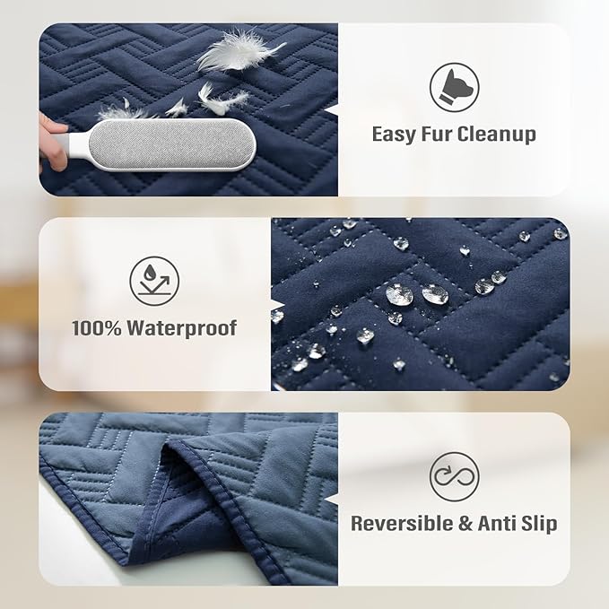 Dog Bed Cover for Pets - Blankets Rug Pads for Couch Protection Waterproof Bed Covers Dog Blanket Furniture Protector Reusable Changing Pad