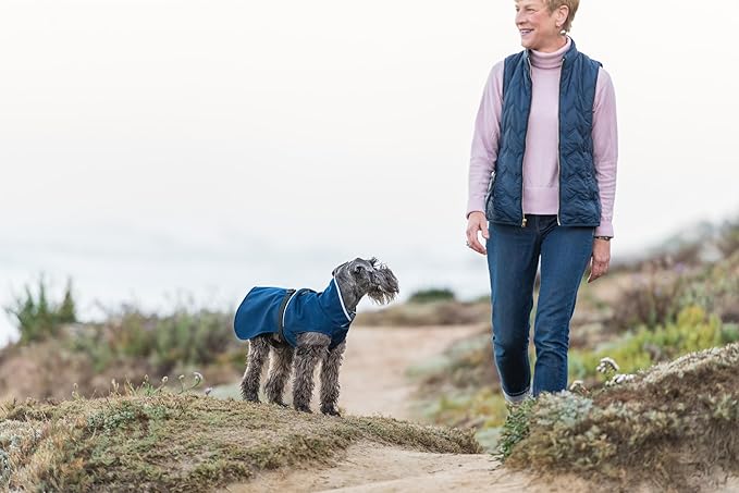 Goldpaw Rainpaw Waterproof Dog Raincoat - Durable Dog Rain Jacket for All Seasons - Easy to Wear, Adjustable, Premium Pet Outerwear - Made in The USA - Machine Washable - Navy - Size 18