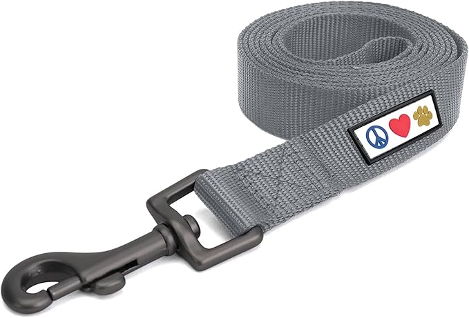 Pawtitas 6 FT Comfortable Leash for Puppy Training - Extra Small to Small Sizes, Grey