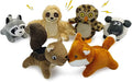 Hide and Seek Dog Puzzle Puppy Toys, Interactive Squeaky Plush, Stuffed Toys for Dogs (Sloth Squirrel Raccoon owl Fox Sheep)