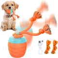 Interactive Dog Toys, [2025 Newly Upgraded] Interactive Dog Ball for Small Dogs, Automatic Moving Dogs Toy Wicked Ball for Boredom & Training, Play Music, USB Rechargeable(Orange)