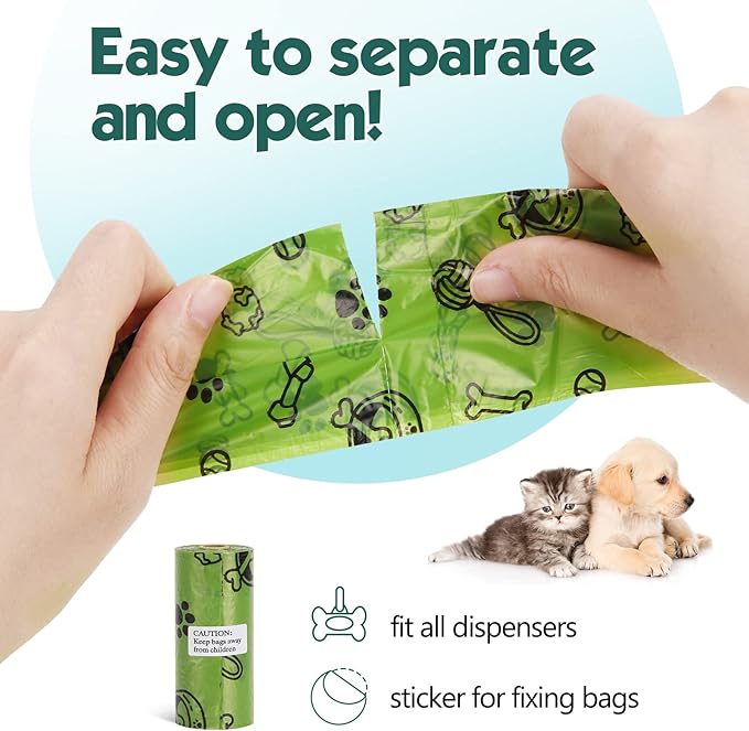 Dog Poop Bag(720 Count), Leak Proof Dog Bags for Poop Refills Rolls - Extra Strong Doggie Poop Bags Scented - 9X13 Inches with a dispenser Pet Waste Bags